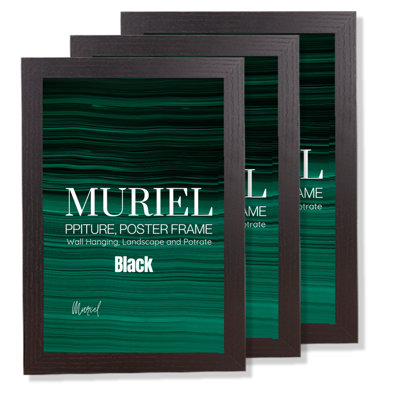A3 Black Picture Frame Photo Frame Perspex Sheet For Wall Or TableLandscape Portrait Orientation  (29.7 X 42 Cm) from B&Q