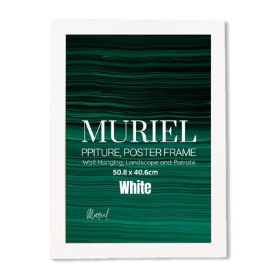 White Picture Frame Photo Frame Perspex Sheet For Wall Or TableLandscape Portrait Orientation 50.8 X 40.6Cm from B&Q
