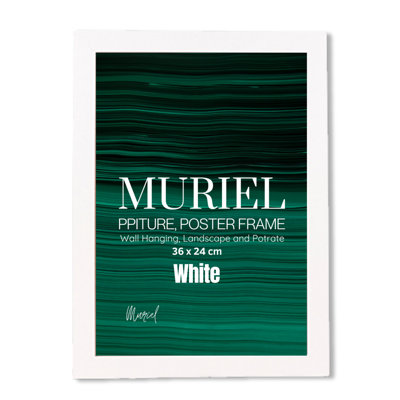 White Picture Frame Photo Frame Perspex Sheet For Wall Or TableLandscape Portrait Orientation36 X 24 Cm from B&Q