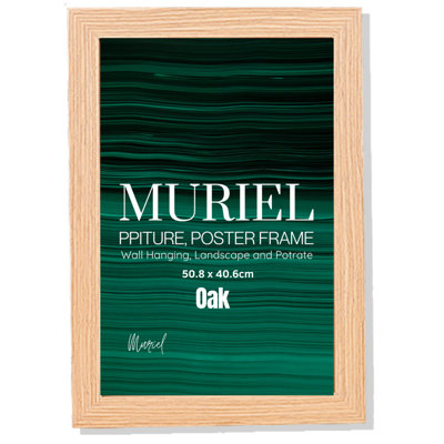 Oak Picture Frame Photo Frame Perspex Sheet For Wall Or TableLandscape Portrait Orientation 50.8 X 40.6CmOak from B&Q
