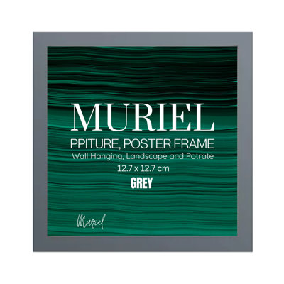 Grey Picture Frame Photo Frame Perspex Sheet For Wall Or TableLandscape Portrait Orientation12.7 X 12.7 Cm from B&Q