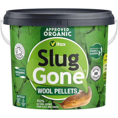 Vitax Slug Gone 10L Wool Pellet Barrier For Organic Slug And Snail Control In Gardens And Plant Pots from B&Q