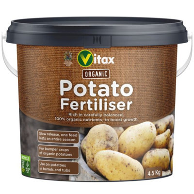 Vitax Organic Potato And Vegetable Fertiliser 4.5Kg Natural Plant Food For Strong Healthy Crops Ideal For Potatoes Root Vegetables