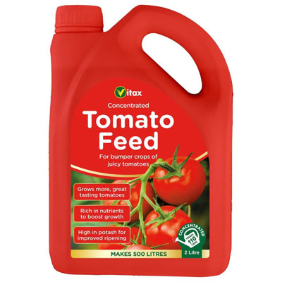 Vitax Tomato Feed 2L Liquid Fertiliser For Tomatoes Peppers And Vegetables Promotes Strong Growth And High Yields In Greenhouses from B&Q