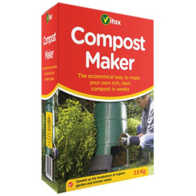Vitax Compost Maker 2.5Kg Speeds Up Garden Waste Composting For Nutrient Rich Organic Soil Feed