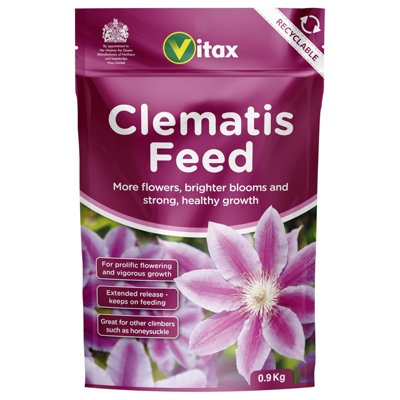 Vitax Clematis Feed 0.9Kg Fertiliser For Strong Growth Roots And Vibrant Blooms Ideal For All Clematis And Flowering Climbers from B&Q
