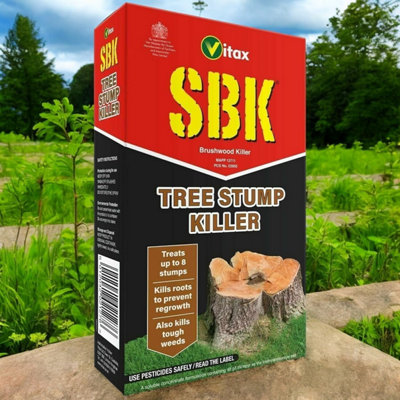 Vitax Sbk Tree Stump Killer 250Ml Tough Weed And Root Control For Stumps And Woody Weeds from B&Q