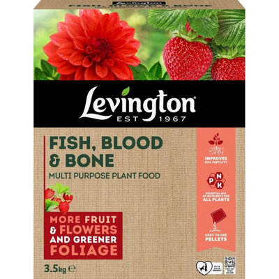 Levington Fish Blood And Bone 3.5Kg Natural Organic Based Plant Food For Healthy Roots Strong Growth And Soil Enrichment from B&Q