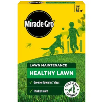 Miracle-Gro Healthy Lawn 80M2 Lawn Feed For Thicker Greener Grass With Fast Results And Season Long Strength And Resilience from B&Q