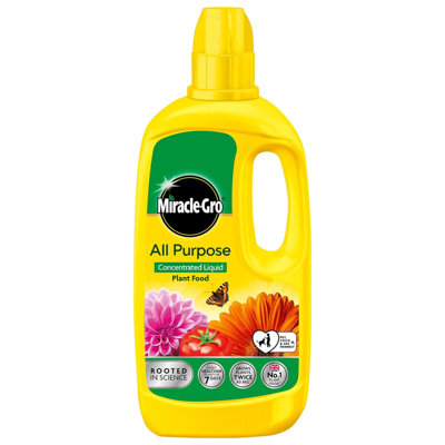Miracle Gro All Purpose Concentrate 800Ml Liquid Plant Food For Bigger Healthier Flowers Fruit And Veg from B&Q