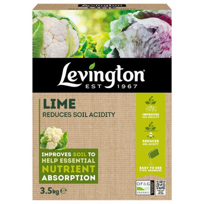 Levington Garden Lime 3.5Kg Soil Conditioner To Reduce Acidity Improve Soil Structure And Plant Health from B&Q