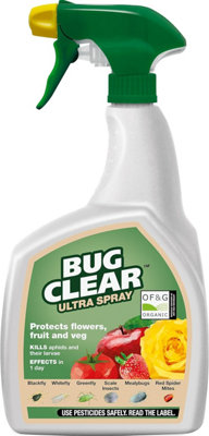Bugclear Fruit & Veg Ultra 800Ml Ready To Use Insecticide For Edible Plants Kills Aphids Whitefly And More from B&Q