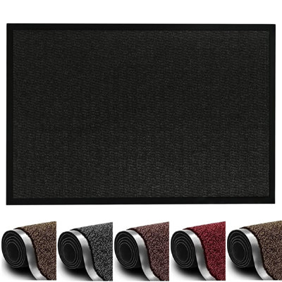  - Barrier Mat 60 X 120 Cm Black Dirt Trapper Mat Door Mat Non Slip Washable Indoor Rug For Entrance Hallway Home Or Workplace