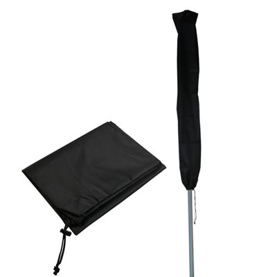  - Rotary Washing Line Cover Black Heavy-Duty Waterproof Protective Cover For Rotary Airers & Outdoor Lines