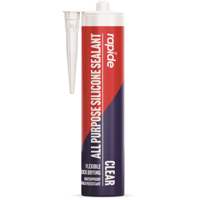 Silicone Sealant Clear Flexible Waterproof Mould Resistant Gap Filler 260Ml 5965 from B&Q