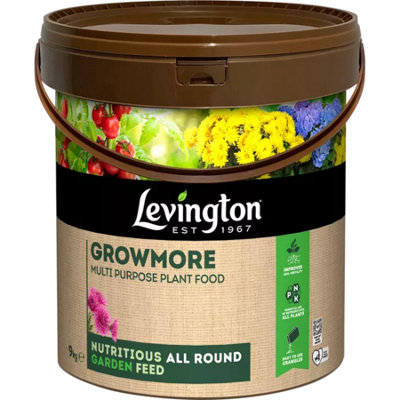 Levington Growmore Multi Purpose Granular Plant Food 9Kg For Healthy Flowers Fruit Veg Trees And Lawns from B&Q