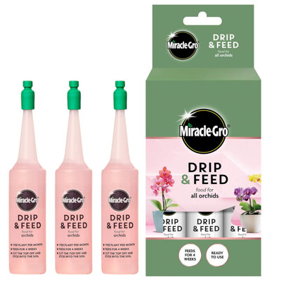  - Miracle-Gro Drip And Feed Orchid Pack 3 Easy Use Liquid Plant Food For Healthy Growth Vibrant Blooms And Root Strength
