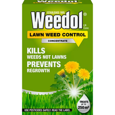  - Weedol Ln Lawn Weed Control Concentrate 500Ml Kills Weeds Not Lawns Selective Weedkiller For Dandelion And Clover Treats 250M2