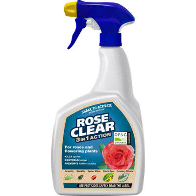 Roseclear 3 In 1 Action 800Ml Kills Aphids Controls Fungus And Prevents Attacks Organic Certified Rose And Ornamental Spray from B&Q