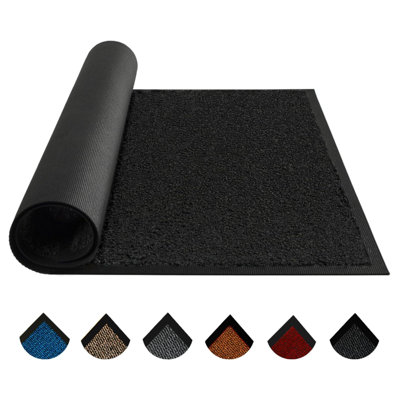  - Barrier Mat 40X60 Cm Black Non Slip Indoor Door Mat For Home Entrances Hallways And Porches