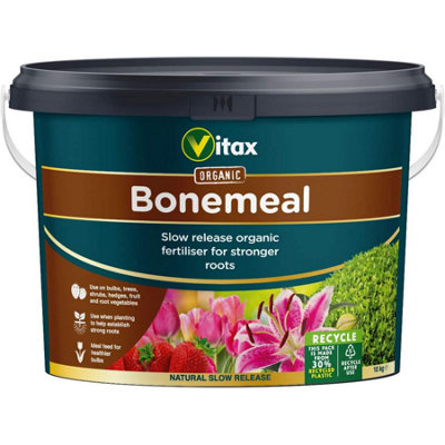Vitax Organic Bonemeal 10Kg Root Builder Fertilizer Slow Release Nitrogen And Phosphate For Bulbs Shrubs And Fruit Trees from B&Q