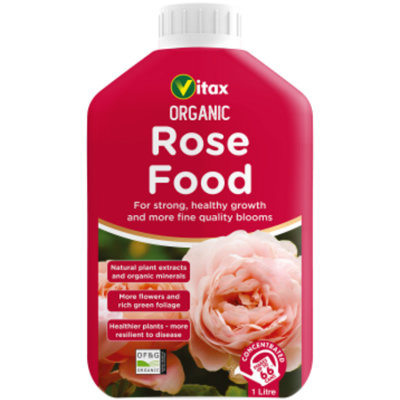 Vitax Organic Liquid Rose Food 1 Litre High Potash Fertilizer For Brighter Blooms And Healthy Growth Ofg Certified Organic from B&Q