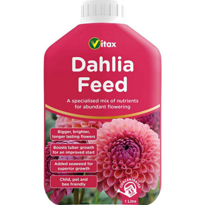 Vitax Liquid Dahlia Feed 1L Concentrated High Potash Fertilizer With Seaweed And Magnesium For Strong Tuber Growth And Bold Blooms from B&Q