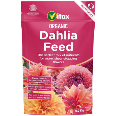 Vitax Organic Dahlia Feed 0.9Kg Specialist Organic Based Fertilizer With Magnesium And Trace Elements For Blooms And Tuber Health from B&Q