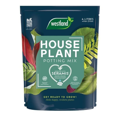  - Westland Houseplant Potting Mix 4LPeat-Free Indoor Plant Compost With Added Nutrients