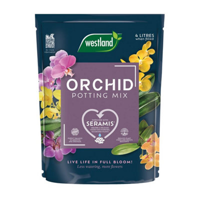  - Westland Specialist Orchid Potting Mix 4LPeat-Free Pine Bark Compost For Indoor Orchids & Repotting