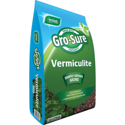  - Westland Gro-Sure Vermiculite 10L Seed Sowing & Potting Medium Moisture Retention Growing Media Bag