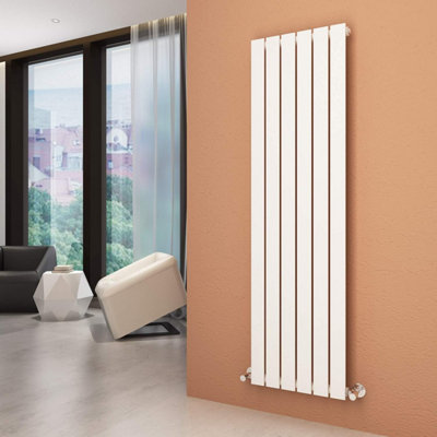  - Planet Radiators Flat Panel Single 1600 X 376mm Cast Iron Style Radiator White