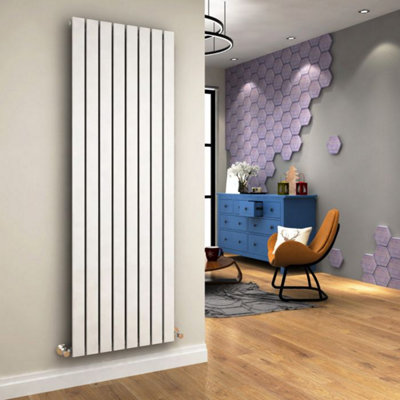  - Planet Radiators Flat Panel Single 1800 X 604mm Cast Iron Style Radiator White