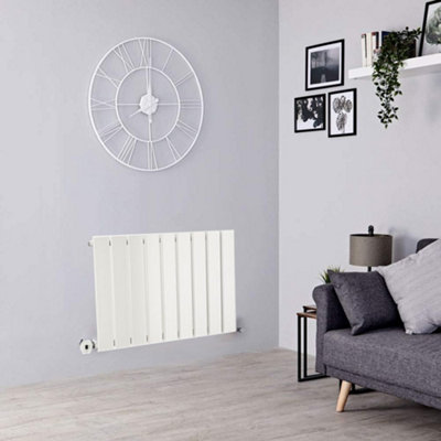  - Planet Radiators Flat Panel Single 400 X 604mm Cast Iron Style Radiator White