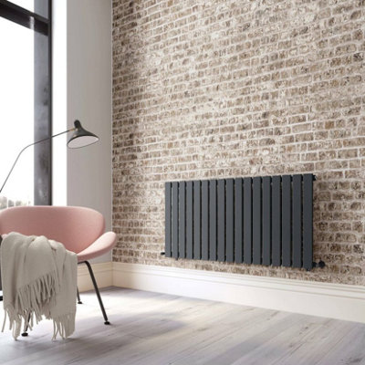  - Planet Radiators Flat Panel Single 400 X 1060mm Cast Iron Style Radiator Anthracite