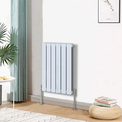  - Planet Radiators Flat Panel Single 600 X 604mm Cast Iron Style Radiator White