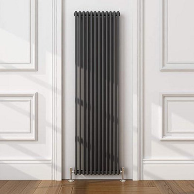 - Planet Radiators 2 Column 1800 X 560mm Cast Iron Style Radiator Anthracite