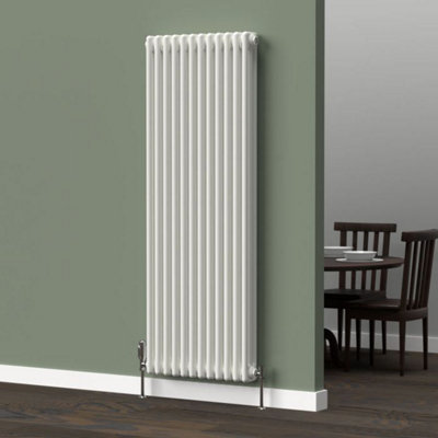  - Planet Radiators Three Column 1500 X 560mm Cast Iron Style Radiator White