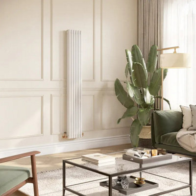  - Planet Radiators Three Column 1800 X 290mm Cast Iron Style Radiator White