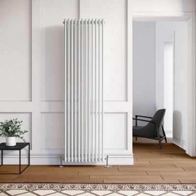  - Planet Radiators 3 Columns 1800 X 560mm Cast Iron Style Radiator White