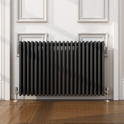  - Planet Radiators 3 Column 600 X 1010mm Cast Iron Style Radiator Anthracite