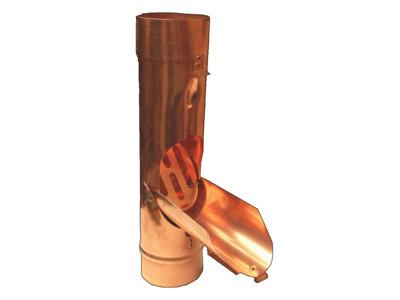 Copper Downpipe Water Diverter from B&Q
