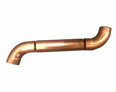 Coppa Gutta Copper Downpipe Swan Neck For 80mm Downpipe from B&Q