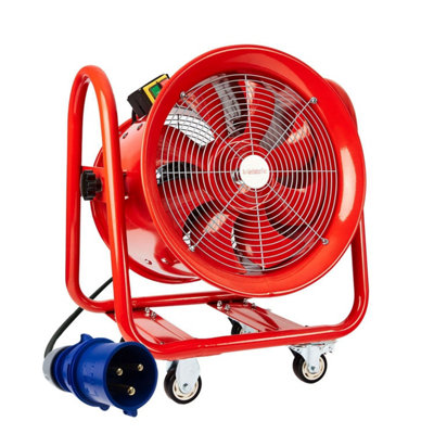 Powerstar Electricals Industrial Portable Dust Fume Extractor Ventilation Axial Blower Fan 24" (600mm)220V from B&Q