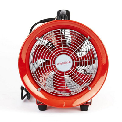 Powerstar Electricals Industrial Portable Dust Fume Extractor Ventilation Axial Blower Fan 10" (250mm ) 110V from B&Q