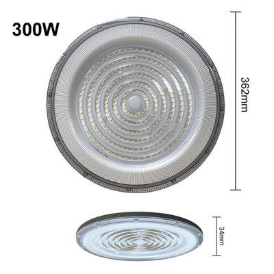Powerstar Electricals Powerful Industrial Ufo Led High-Bay Light For Industrial And Commercial Spaces 300W from B&Q