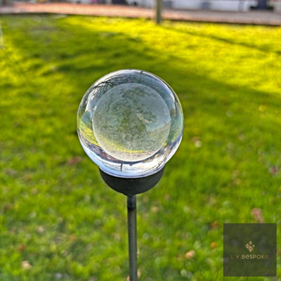 LV Bespoke Moon 3D Orb Glass Garden Feature from B&Q