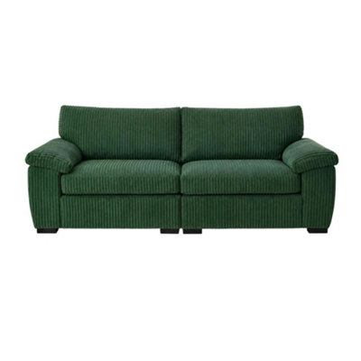 BlissFurniture Ltd Amalfi 3 Seater Split Sofa Soft Fabric In Green from B&Q