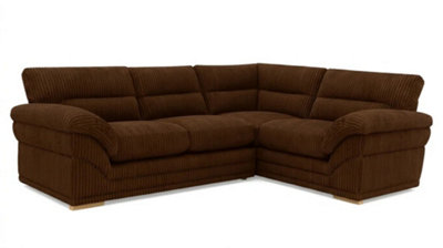 B&Q -  Amalfi Claude Left Hand 2 Piece Corner Sofa In Brown