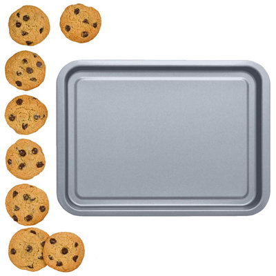 HEATON WHOLESALE 4 X Easy To Clean Rectangular Large 31Cm Non-Stick Oven Pan Tray Dishwasher Safe from B&Q